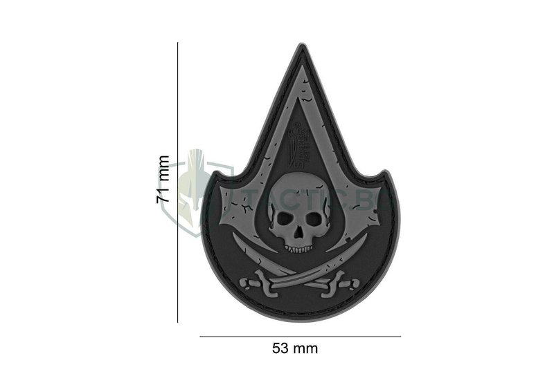 Гумена нашивка Assassin Skull Rubber Patch
